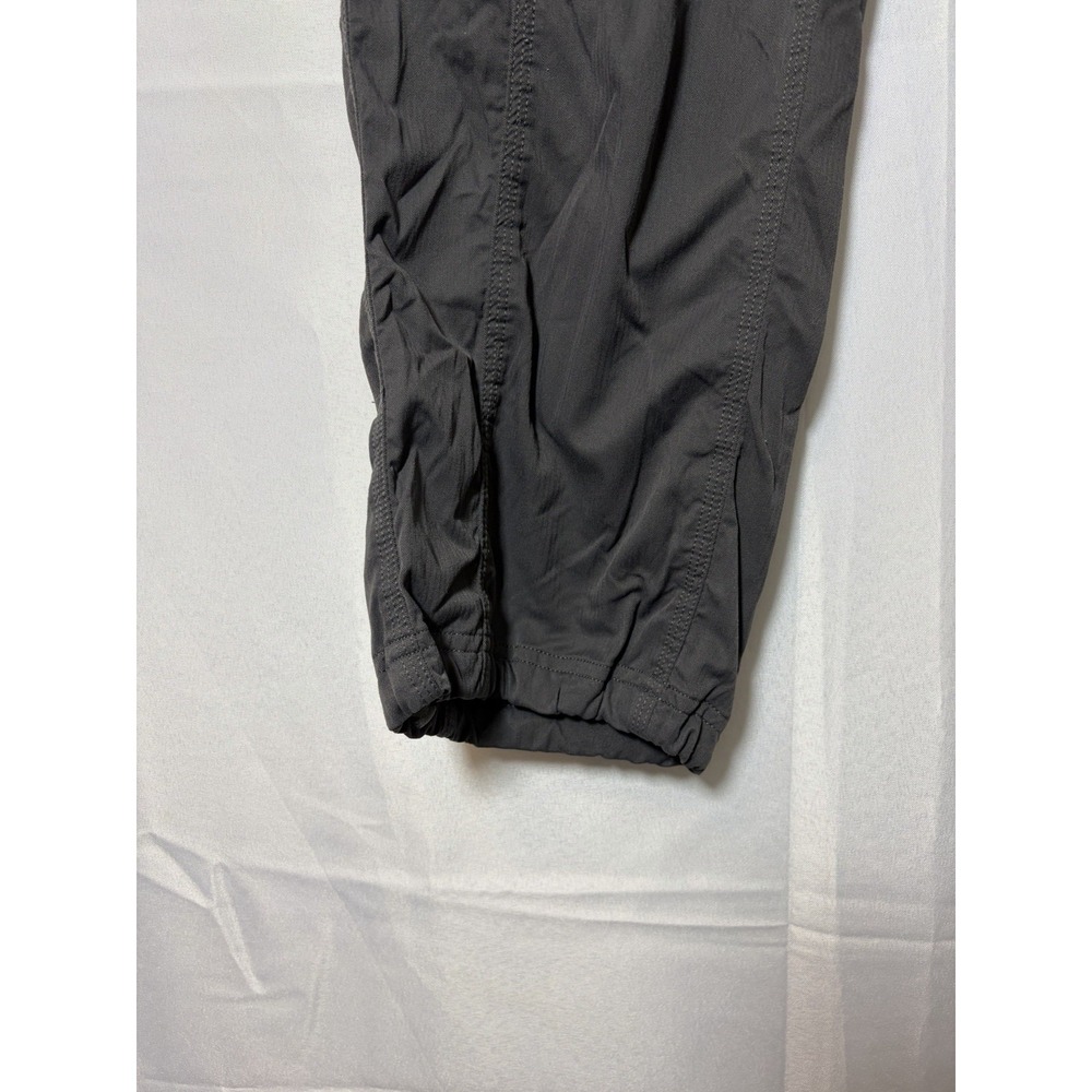 The North Face Womens Capri Cropped Pants Grey Drawstring Nylon Size M - Picture 3 of 16